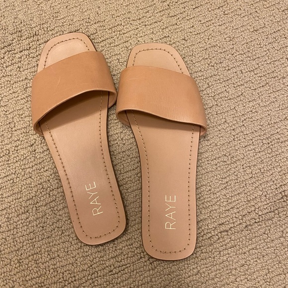 RAYE Shoes - Raye Houston slides. Never worn! Nude size 7.5
